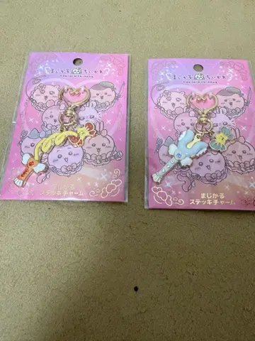 마법소녀 치이카와(먼작귀) 지팡이 참 헌책방 시사 세트