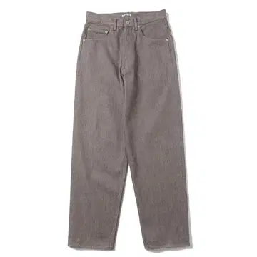 AURALEE HARD TWIST BROWN DENIM 5P PANTS