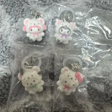 새상품 폭신폭신 스노우 산리오 가챠가챠 메지루시