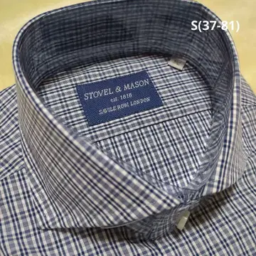 STOVEL & MASON 체크 무늬 와이셔츠 사이즈 S(37-81)