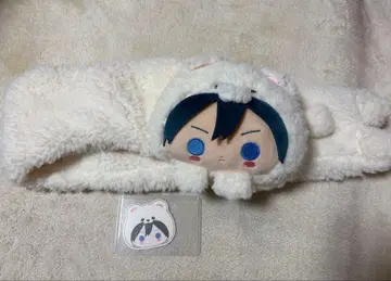 앙스타 히다카 호쿠토 화이트 베어 머플러