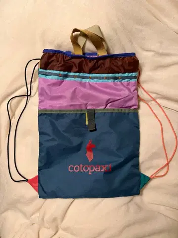 cotopaxi 멀티 컬러 드로우 스트링 백팩