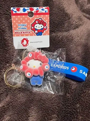 산리오 미야쿠미야쿠 플로키 키링 헬로키티 [미개봉 새상품]
