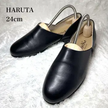 [새상품급] HARUTA 하루타 스포크 슈즈 24cm 블랙 가죽