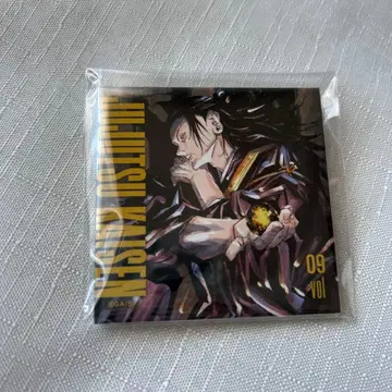 주술회전 전원 응모 서비스 스퀘어 커버 캔뱃지 게토 스구루