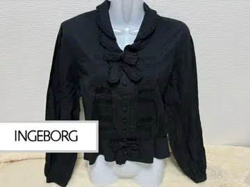 INGEBORG / PINK HOUSE 프릴&핀턱 블라우스