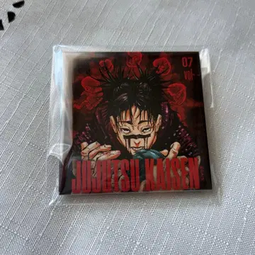 주술회전 전원 응모 서비스 스퀘어 커버 캔뱃지 쵸소우