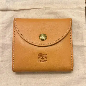 새상품 일비종떼 접이식 지갑 로고 엠보 누메 내추럴