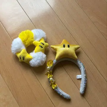 USJ 유니버셜 머리띠 스크런치 팔찌 스타 마리오