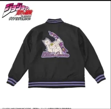 새상품 죠죠의 기묘한 모험 킬러 퀸 스카잔 3L 바시티 자켓 자수