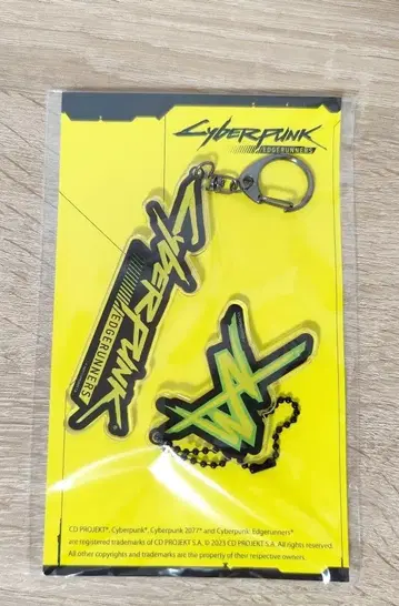 사이버 펑크 엣지러너즈 로고 키링 3-5/332