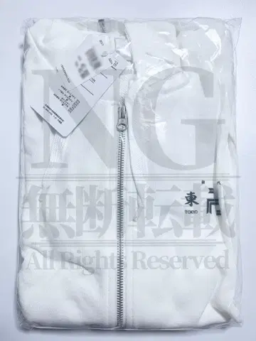 도쿄 리벤저스 도쿄 만지 갱 ZIP 후드티 화이트 동리베
