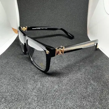 웰링턴 검은색 테두리 안경 골드 블랙 프레임 패션 안경 y2k 크롬