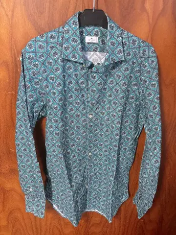 ETRO 터콰이즈 셔츠 40