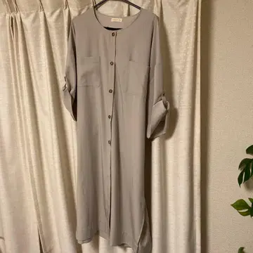 lilLilly 스프링 코트 베이지 허리 리본 봄 아우터