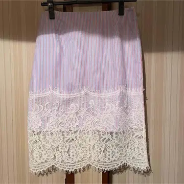 Ninamew 레이스 절개 타이트 스커트