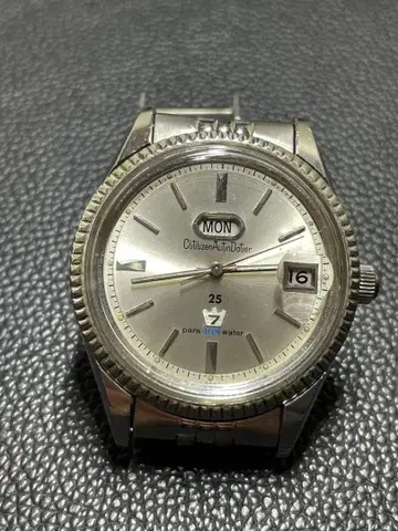 CITIZEN Auto Dater 25석 자동 와인딩 빈티지 손목시계