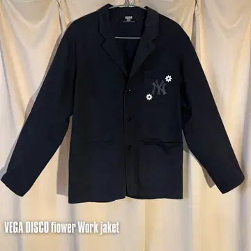 VEGA DISCO flower Work 재킷 네이비