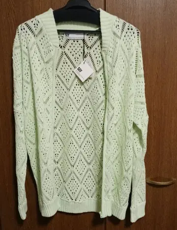 SLY 상의 가디건 라임 그린