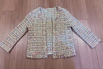 Ballsey. 모자이크 트위드 숏 크루 니트 가디건