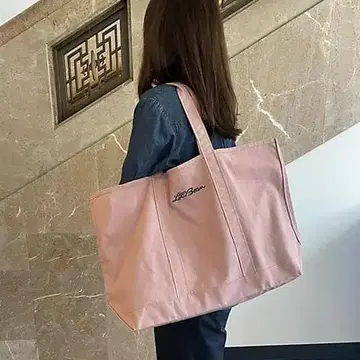 새상품 엘엘빈 별주 그로서리 토트백 더스티 핑크