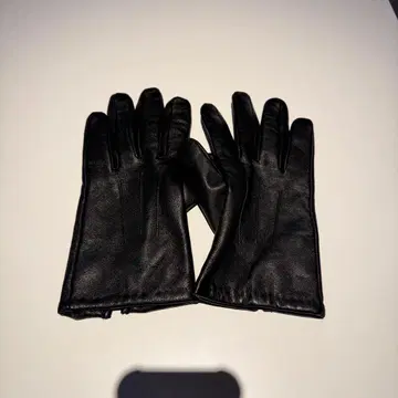 ZARA 베이직 가죽 장갑 양가죽 블랙 M