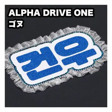고누 ALPHA DRIVE ONE 네임보드 부채 글자 네무보