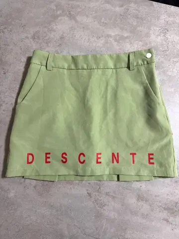 DESCENTE 골프 플리츠 스커트 그린 M