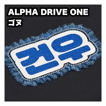 고누 ALPHA DRIVE ONE 네임 보드 부채 글자 네임보