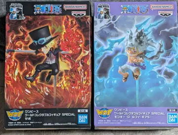 원피스 월드 컬렉터블 피규어 2체 세트 사보 루피