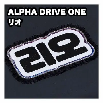 리오 ALPHA DRIVE ONE 네임 보드 부채 글자 네무보