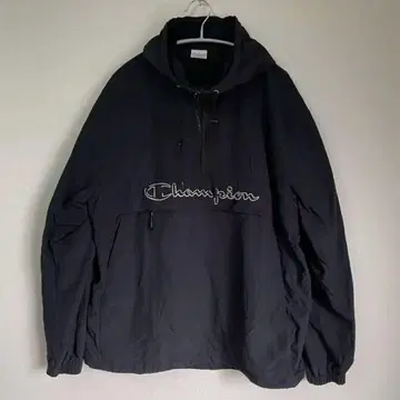 Champion C3-R603 아노락 후드티 블랙 L 안감 메쉬
