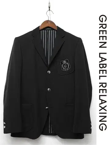 Q394/새상품급 그린 라벨 릴랙싱 블레이저 엠블럼 3버튼