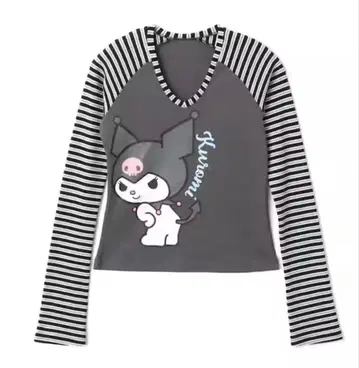 아토모스 핑크 쿠로미 프린트 엘에스 티셔츠