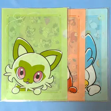 포켓몬 센터 A4 클리어 파일 냐오하 쿠와스 뜨아거