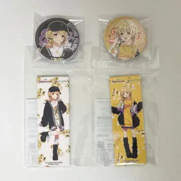 학마스 후지타 코토네 TRAVAS TOKYO 콜라보 캔뱃지 4개 세트