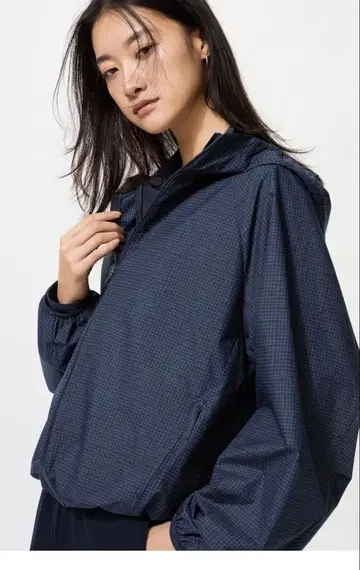 새상품 UNIQLO 포켓터블 UV컷 후드티