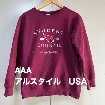 AAA 아르스타일 USA제 빈티지 맨투맨 트레이닝복 크림슨
