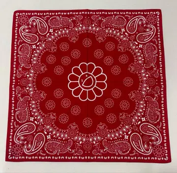 무라카미 다카시 카이카이키키 반다나 빨간색 레드