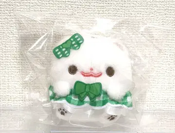 포메라니안 모찌 컬러 드레스 마스코트 키체인 그린