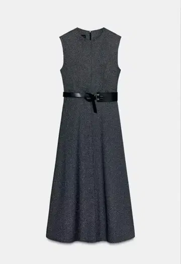 ZARA 미디 기장 원피스 벨트 포함 새상품