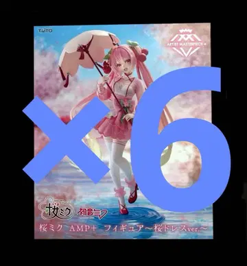 벚꽃 미쿠 AMP+ 피규어 벚꽃 드레스 ver. 6개