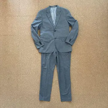 H&M 남성용 셋업 스키니 핏 그레이