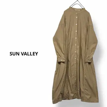 정가 6,490엔 SUN VALLEY 셔츠 원피스 루즈핏 원피스