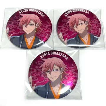 토겐안키 스카잔 x 기모노 메탈릭 캔뱃지 오이란자카 쿄야 3종