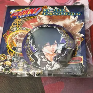 가정교사 히트맨 REBORN 중국 점프샵 한정판 히바리 쿄야 캔뱃지