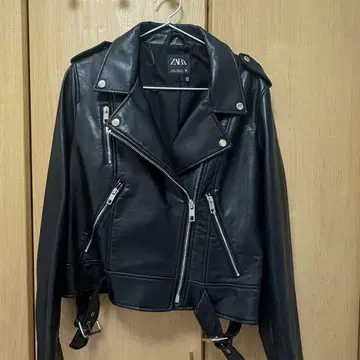 ZARA 블랙 라이더 자켓 XL
