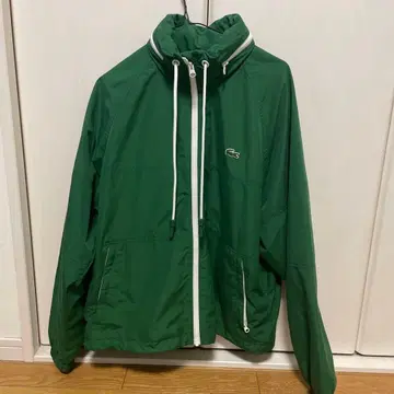 LACOSTE 후드 부착 나일론 자켓 그린 US S/M