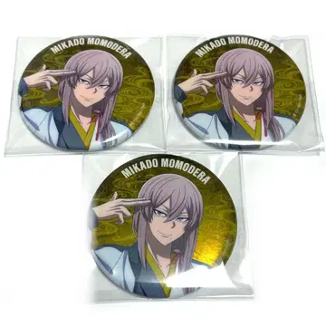 토겐앙키 스카잔 x 기모노 메탈릭 캔뱃지 모모데라 신몬 3종 세트