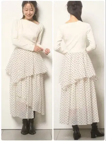 [ 새상품급 ] 셀포드 랜덤 헴 도킹 니트 원피스